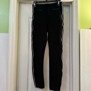 Spanx The Perfect Pants Womens Medium Piped Skinny Ankle Pull On Ponte Knit